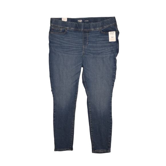 LEVI STRAUSS NEW $60 Totally Shaping Pull-On‎ Skinny Jean Medium Wash Size 35 - Picture 1 of 4